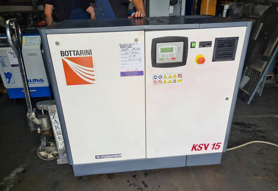 Kompresor śrubowy BOTTARINI KSV 15, 15 kw, 2015r - Compressor de ar: foto 4 Kompresor śrubowy BOTTARINI KSV 15, 15 kw, 2015r - Compressor de ar: foto 4