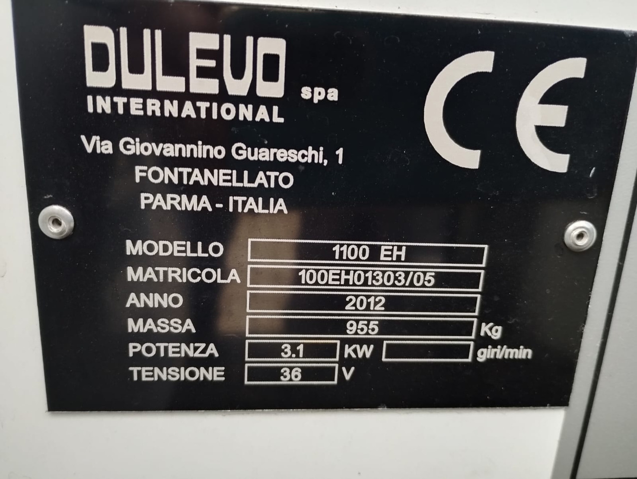 DULEVO 1100 EH - Varredora industrial: foto 2 DULEVO 1100 EH - Varredora industrial: foto 2