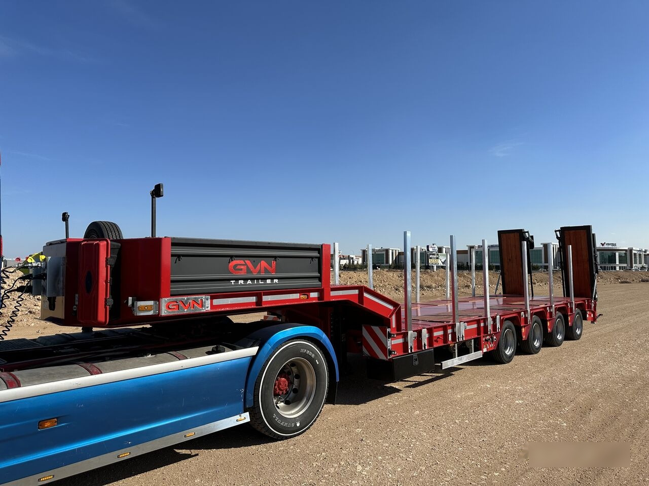 Semi-reboque baixa novo GVN Trailer 4 AXLE EXTENDABLE LOWBED: foto 8