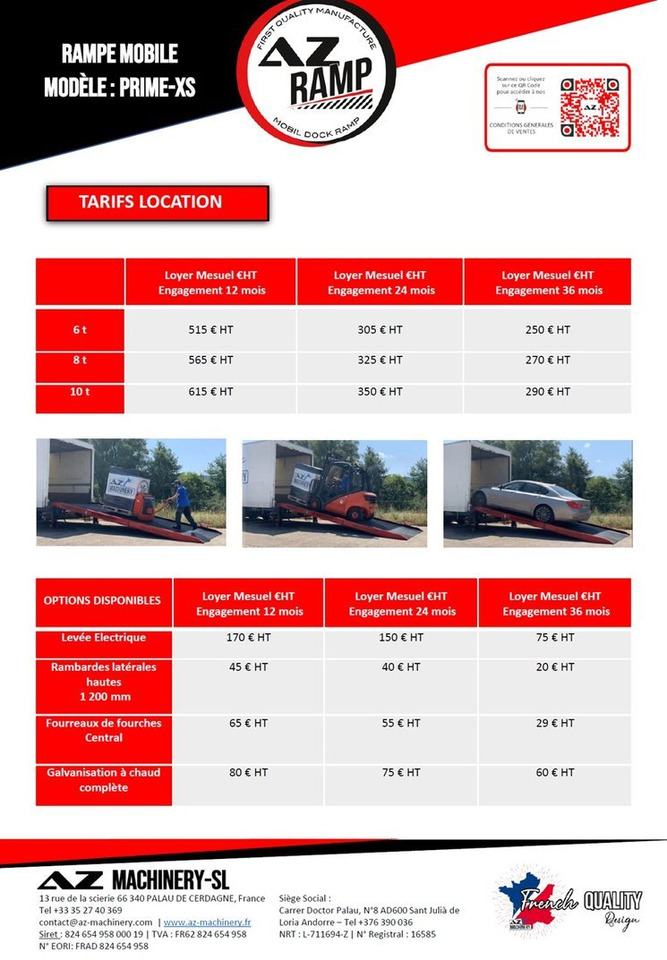 **RENTAL 12-24-36 Month** AZ RAMP-PRIME XS-6 . Industrial Mobil Loading Ramp - Rampa de carregamento: foto 2 **RENTAL 12-24-36 Month** AZ RAMP-PRIME XS-6 . Industrial Mobil Loading Ramp - Rampa de carregamento: foto 2