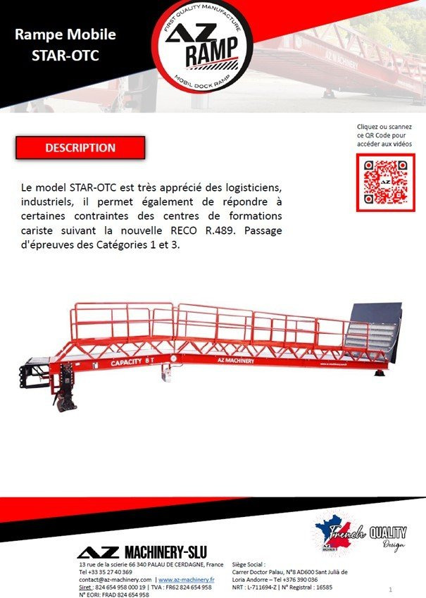 **RENTAL 12-24-36 Month** Loading Ramp AZ RAMP - STAR- 8T - Rampa de carregamento: foto 3 **RENTAL 12-24-36 Month** Loading Ramp AZ RAMP - STAR- 8T - Rampa de carregamento: foto 3