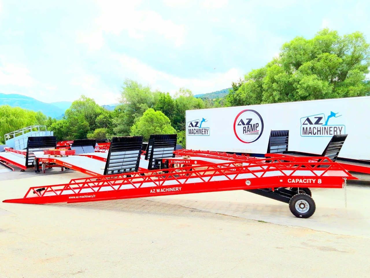 Rampa de carregamento novo **RENTAL** AZ RAMP-EASY XL-8 . Mobil Loading Ramp  WIDE With Level Off, 8 t Capacity: foto 11