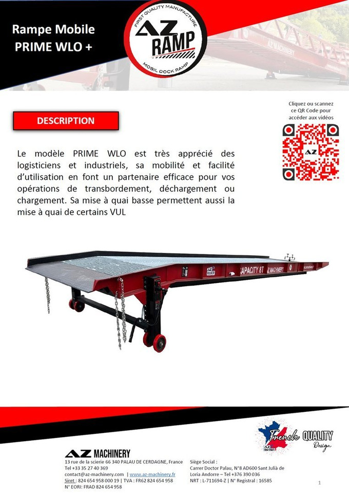 **RENTAL** AZ RAMP-PRIME PRIME WLO + 8 . Industrial Mobil Loading Ramp - Rampa de carregamento: foto 3 **RENTAL** AZ RAMP-PRIME PRIME WLO + 8 . Industrial Mobil Loading Ramp - Rampa de carregamento: foto 3