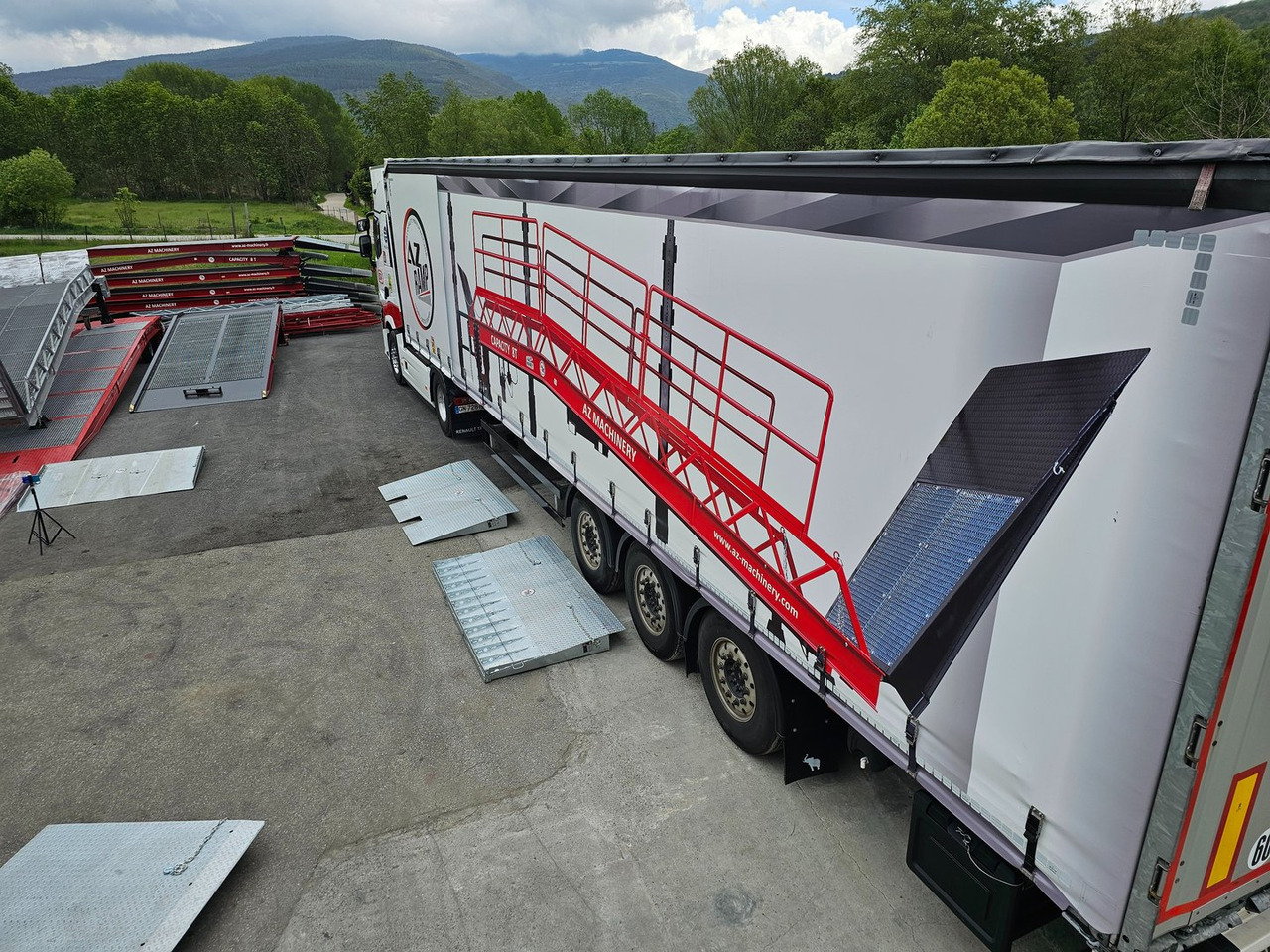 Rampa de carregamento novo container loading ramp.AZ RAMP - Type: HCRY-08 INOX, 8 ton capacity: foto 11