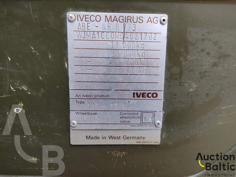 Camião de caixa aberta/ Plataforma Iveco Magirus 110-17: foto 18