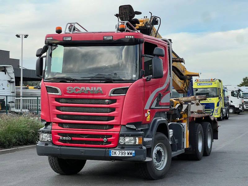 Scania R580 6x4 full steel*3pedal opticruise*R580 V8* - Camião de transporte de madeira: foto 1 Scania R580 6x4 full steel*3pedal opticruise*R580 V8* - Camião de transporte de madeira: foto 1
