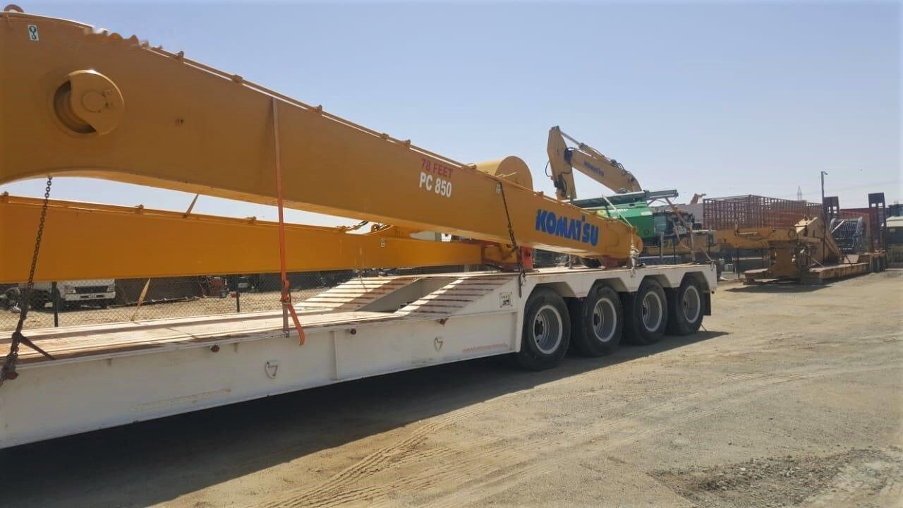 Semi-reboque baixa novo AME 120 Ton 4 Axle Front Loading Lowbed Semi-Trailer: foto 14