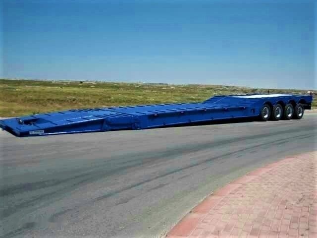 Semi-reboque baixa novo AME 120 Ton 4 Axle Front Loading Lowbed Semi-Trailer: foto 10
