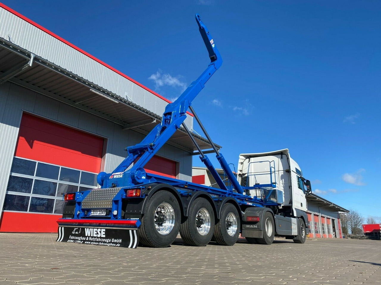 Auflieger Abrollkipper Hakenlift Agrarausführung - Semi-reboque transportador de contêineres/ Caixa móvel: foto 2 Auflieger Abrollkipper Hakenlift Agrarausführung - Semi-reboque transportador de contêineres/ Caixa móvel: foto 2