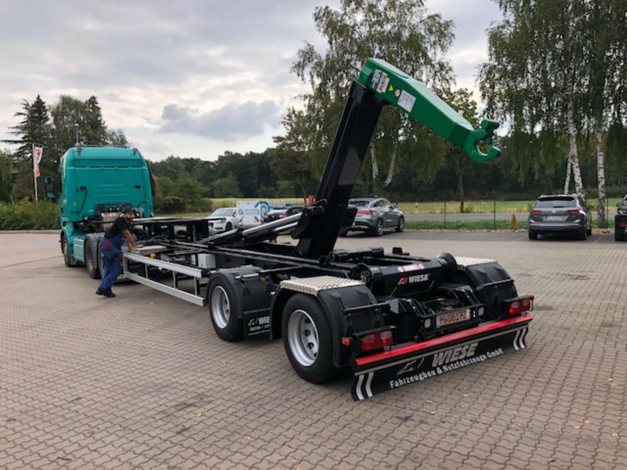 Auflieger Abrollkipper Hakenlift Hooklift - Semi-reboque transportador de contêineres/ Caixa móvel: foto 4 Auflieger Abrollkipper Hakenlift Hooklift - Semi-reboque transportador de contêineres/ Caixa móvel: foto 4