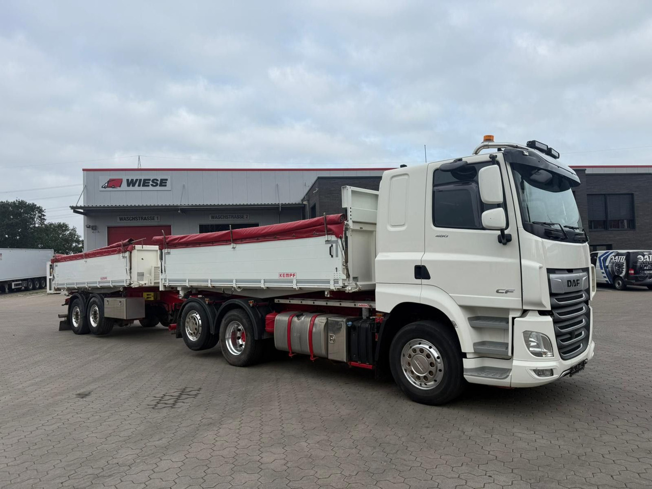 DAF CF 480 FAN 6x2 Dreiseitenkipper Inkl. Anhänger - Camião basculante: foto 1 DAF CF 480 FAN 6x2 Dreiseitenkipper Inkl. Anhänger - Camião basculante: foto 1
