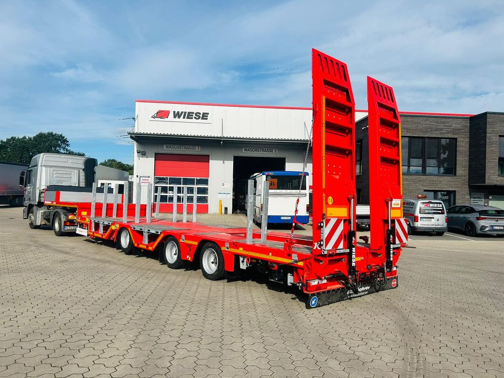 Kässbohrer KSLA RJ Mega Jumbo Tieflader mit Radmulden tele - Semi-reboque baixa: foto 1 Kässbohrer KSLA RJ Mega Jumbo Tieflader mit Radmulden tele - Semi-reboque baixa: foto 1