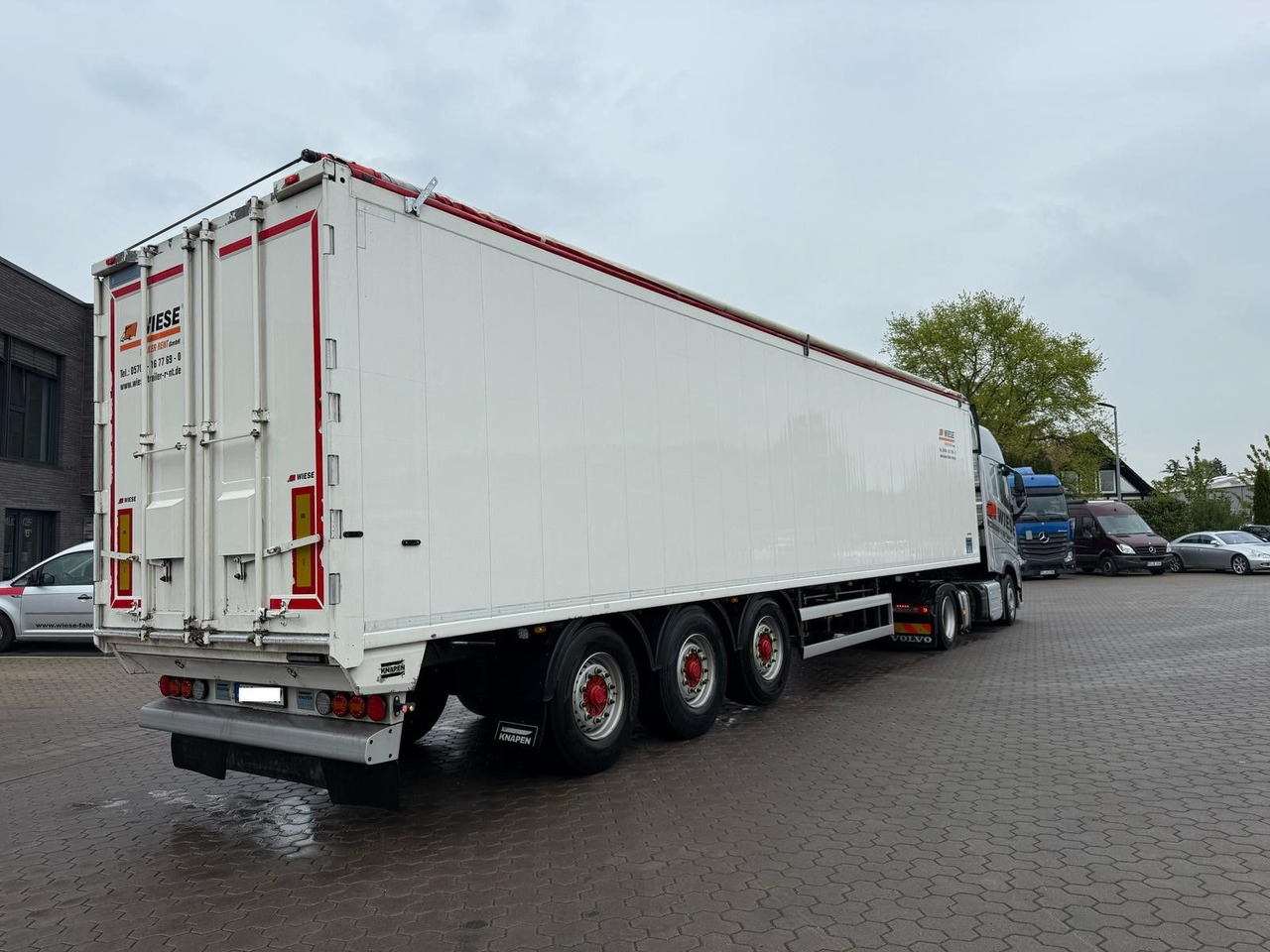 Knapen K100 Schubboden 80m³ Powersheet Lenkachse Agrar - Semi-reboque piso móvel: foto 3 Knapen K100 Schubboden 80m³ Powersheet Lenkachse Agrar - Semi-reboque piso móvel: foto 3