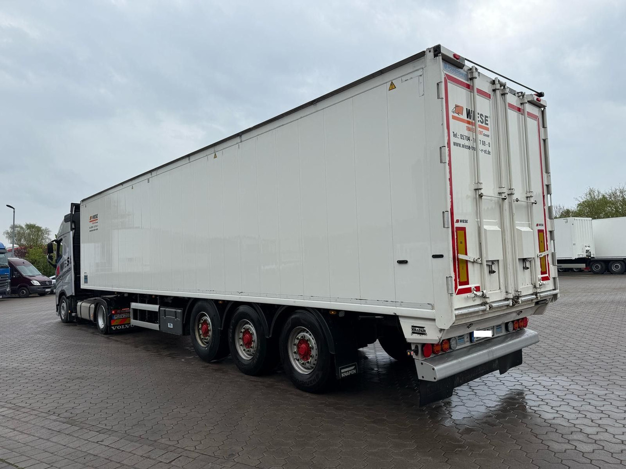 Knapen K100 Schubboden 80m³ Powersheet Lenkachse Agrar - Semi-reboque piso móvel: foto 4 Knapen K100 Schubboden 80m³ Powersheet Lenkachse Agrar - Semi-reboque piso móvel: foto 4