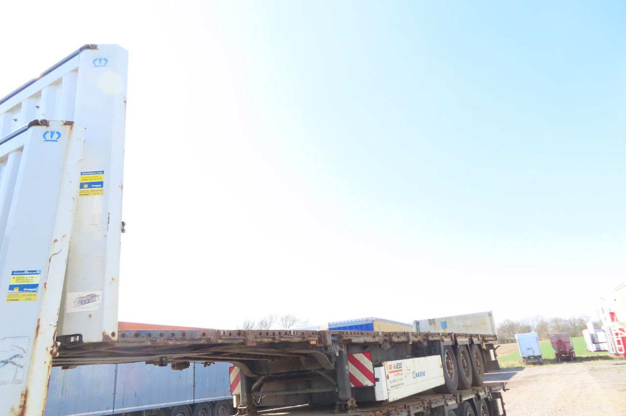 Krone Stahlmattenauflieger mit Bordwände - Semi-reboque plataforma/ Caixa aberta: foto 1 Krone Stahlmattenauflieger mit Bordwände - Semi-reboque plataforma/ Caixa aberta: foto 1