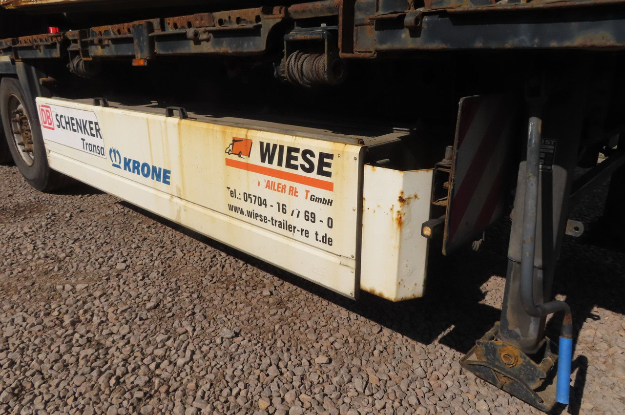 Semi-reboque plataforma/ Caixa aberta Krone Stahlmattenauflieger mit Bordwände: foto 7