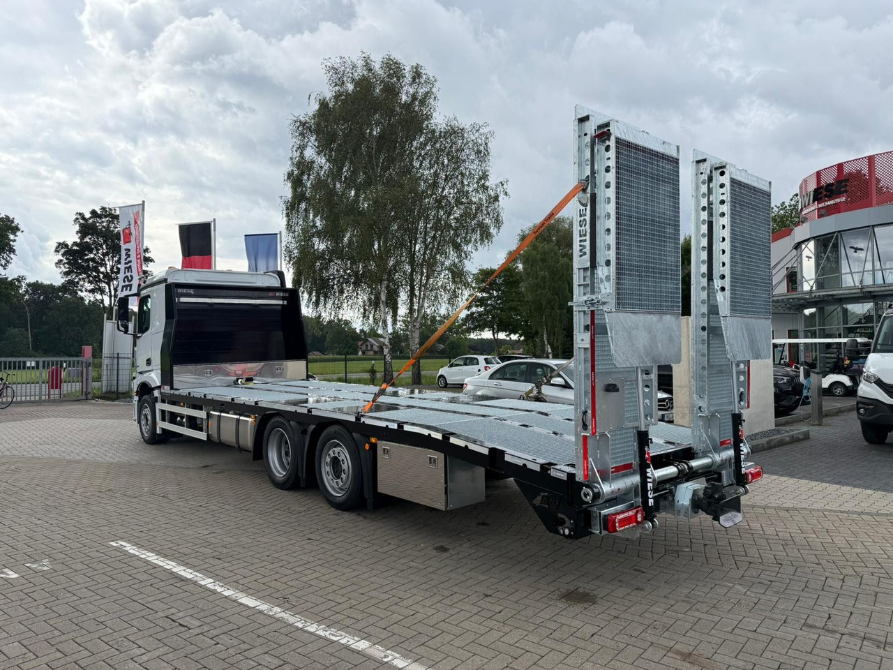 Mercedes-Benz Actros mit Rampen, Maschinentransporter - Caminhão reboque: foto 3 Mercedes-Benz Actros mit Rampen, Maschinentransporter - Caminhão reboque: foto 3
