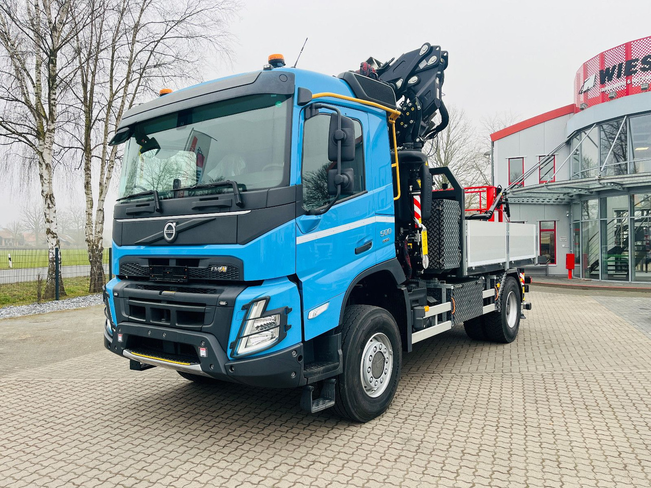 Volvo FMX 500 inkl. F345RB.2.24 & L324 +V20 & Korb - Camião de caixa aberta/ Plataforma, Camião grua: foto 1 Volvo FMX 500 inkl. F345RB.2.24 & L324 +V20 & Korb - Camião de caixa aberta/ Plataforma, Camião grua: foto 1