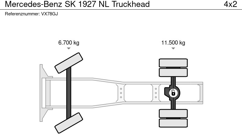 Tractor Mercedes-Benz SK 1927 NL Truckhead: foto 16