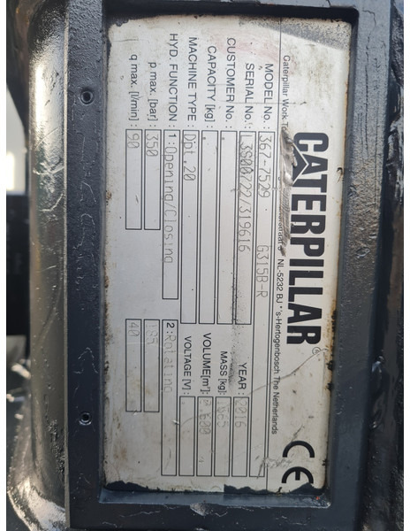 Garra Caterpillar sorting grab G315B selector grab verachtert sortiergreifer: foto 6