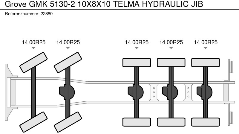 Camião grua Grove GMK 5130-2 10X8X10 TELMA HYDRAULIC JIB: foto 13