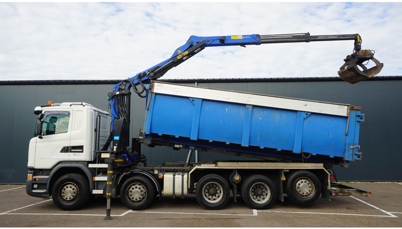 Scania G 490 10X4 CABLE SYSTEM TRUCK WITH PALFINGER Q180Z95TR CRANE - Camião grua: foto 1 Scania G 490 10X4 CABLE SYSTEM TRUCK WITH PALFINGER Q180Z95TR CRANE - Camião grua: foto 1