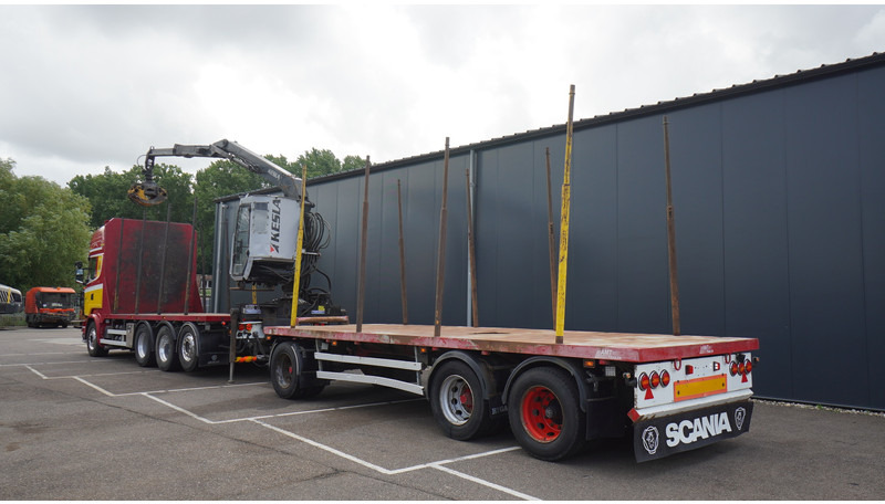 Scania R 580 V8 8X4 LOGTRANSPORT COMBI WITH MTDK YEAR 2012 TRAILER KESLA 46 CRANE - Camião de transporte de madeira, Camião grua: foto 5 Scania R 580 V8 8X4 LOGTRANSPORT COMBI WITH MTDK YEAR 2012 TRAILER KESLA 46 CRANE - Camião de transporte de madeira, Camião grua: foto 5