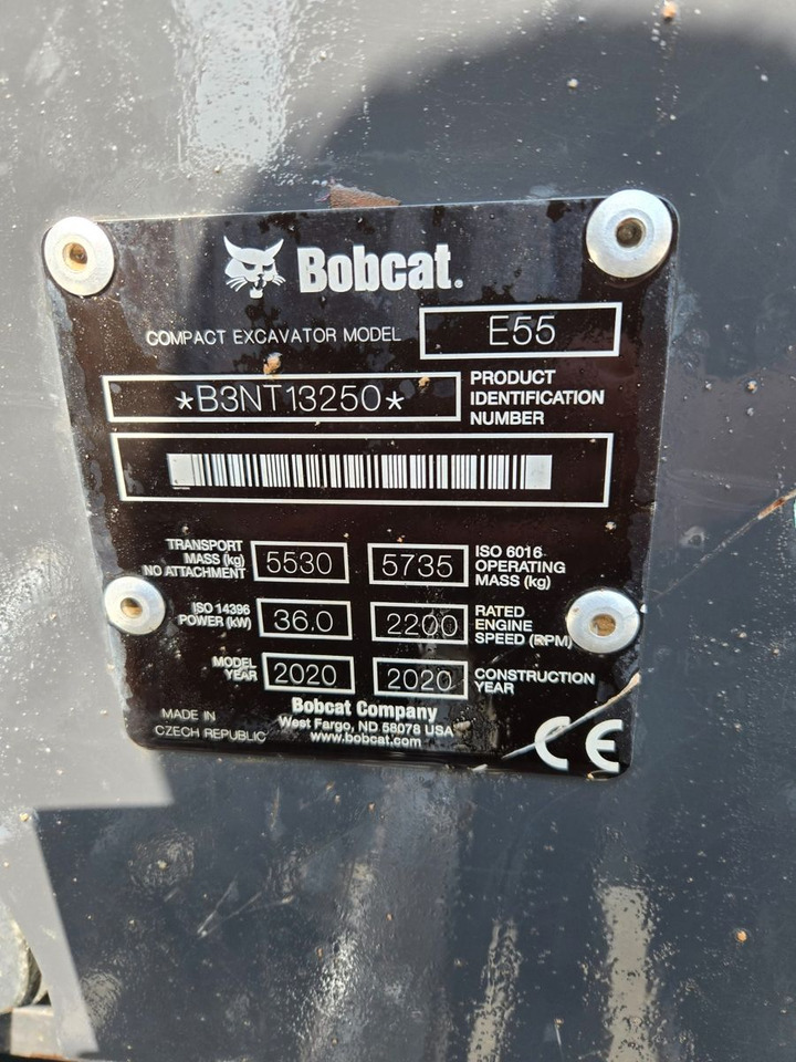 Bobcat E55 - Mini escavadeira: foto 2 Bobcat E55 - Mini escavadeira: foto 2