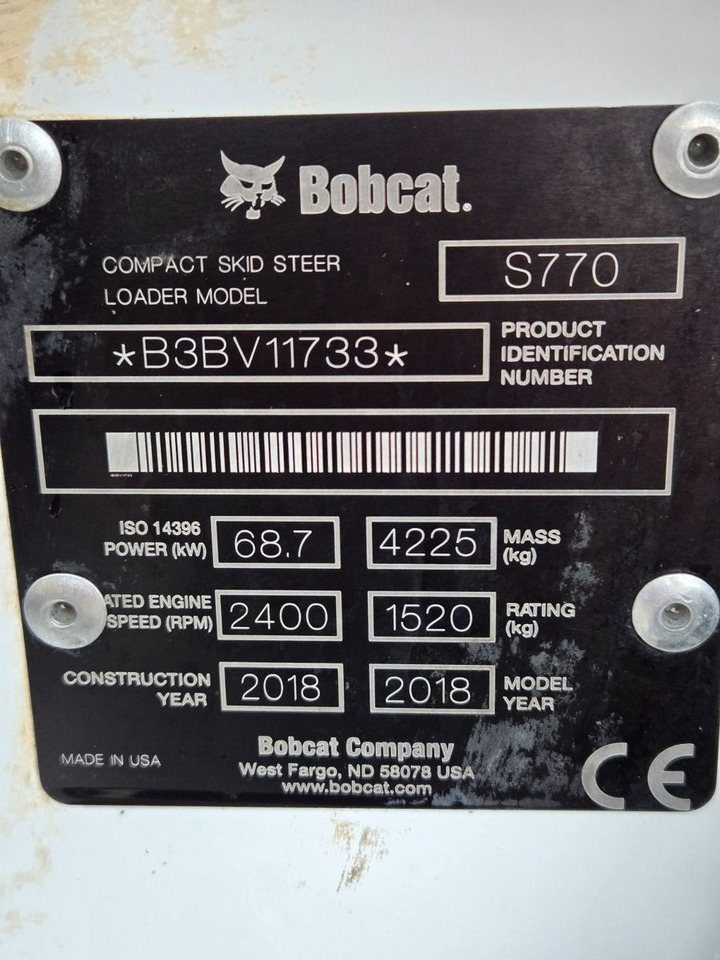 Bobcat S 770 - Pá carregadora de rodas: foto 3 Bobcat S 770 - Pá carregadora de rodas: foto 3