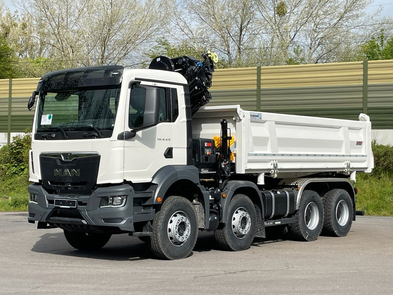 MAN TGS 41.480 8x4/Euro6e Euromix Kipper Hiab 228-6 - Camião basculante, Camião grua: foto 2 MAN TGS 41.480 8x4/Euro6e Euromix Kipper Hiab 228-6 - Camião basculante, Camião grua: foto 2