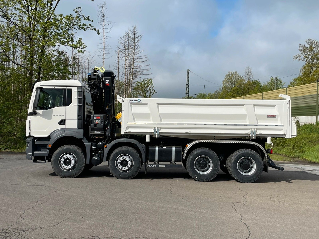 MAN TGS 41.480 8x4/Euro6e Euromix Kipper Hiab 228-6 - Camião basculante, Camião grua: foto 4 MAN TGS 41.480 8x4/Euro6e Euromix Kipper Hiab 228-6 - Camião basculante, Camião grua: foto 4