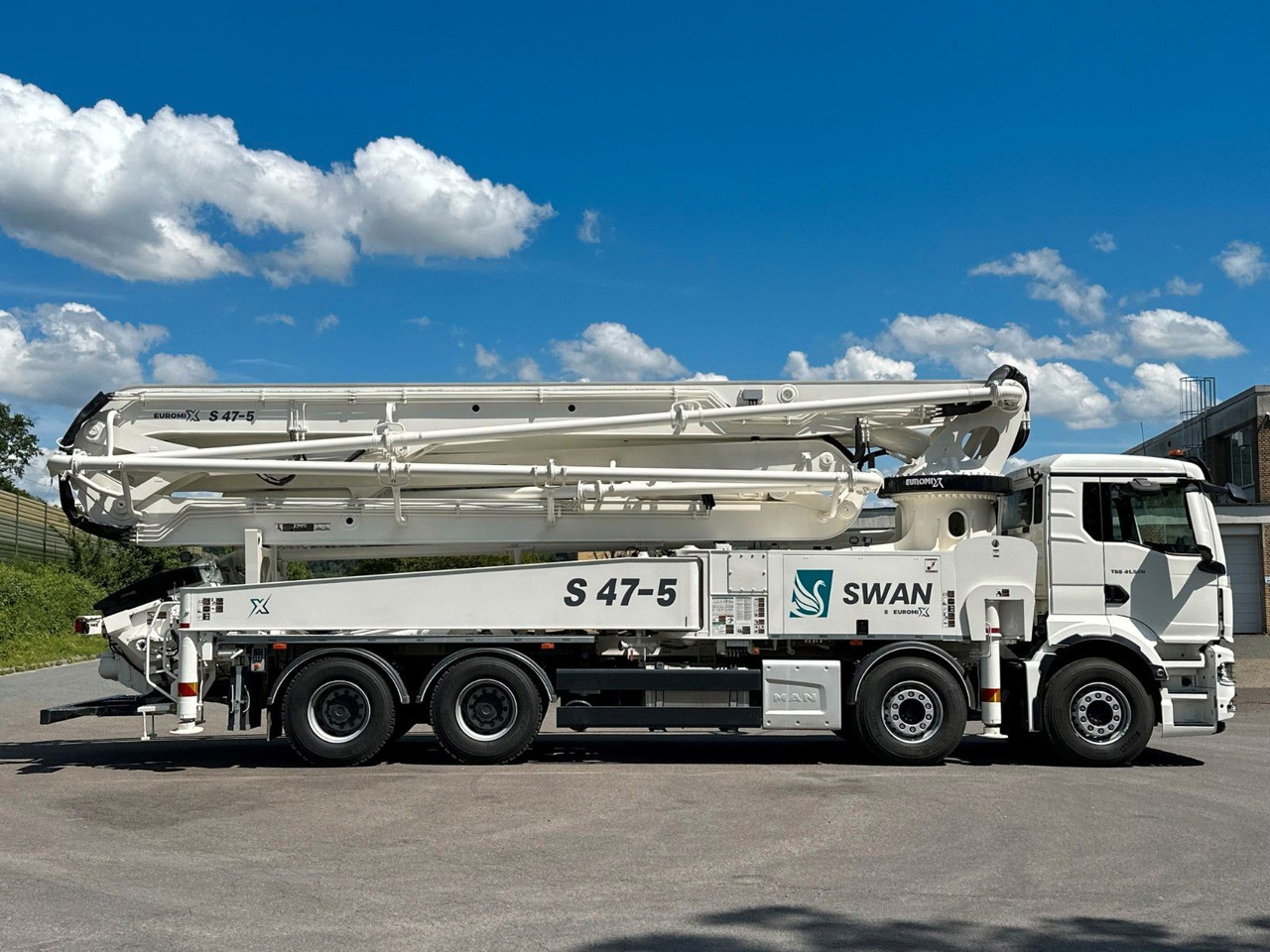 Volvo FMX 500 8x4 SWAN 47m Betonpumpe EuromixMTP - Autobomba de betão: foto 1 Volvo FMX 500 8x4 SWAN 47m Betonpumpe EuromixMTP - Autobomba de betão: foto 1