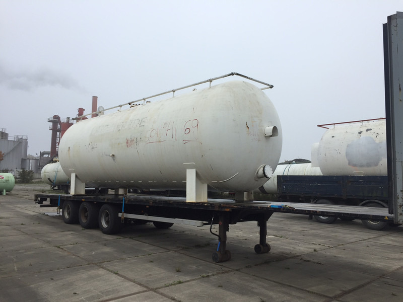 Van Hool Open flatbed trailer Stationary tank 50m3 - Gas, Gaz, LPG, GPL, Propane, Butane ID 1.1 - Semi-reboque cisterna: foto 1 Van Hool Open flatbed trailer Stationary tank 50m3 - Gas, Gaz, LPG, GPL, Propane, Butane ID 1.1 - Semi-reboque cisterna: foto 1