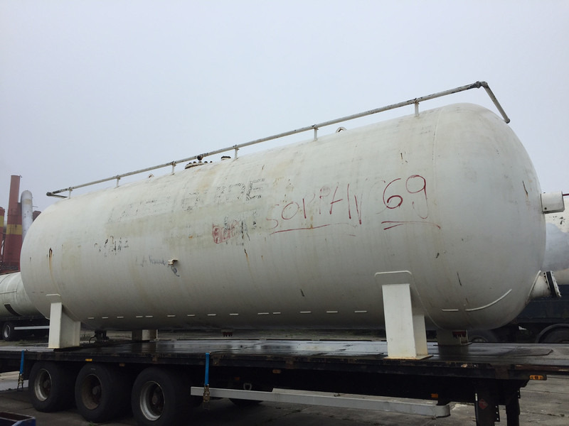 Van Hool Open flatbed trailer Stationary tank 50m3 - Gas, Gaz, LPG, GPL, Propane, Butane ID 1.1 - Semi-reboque cisterna: foto 2 Van Hool Open flatbed trailer Stationary tank 50m3 - Gas, Gaz, LPG, GPL, Propane, Butane ID 1.1 - Semi-reboque cisterna: foto 2