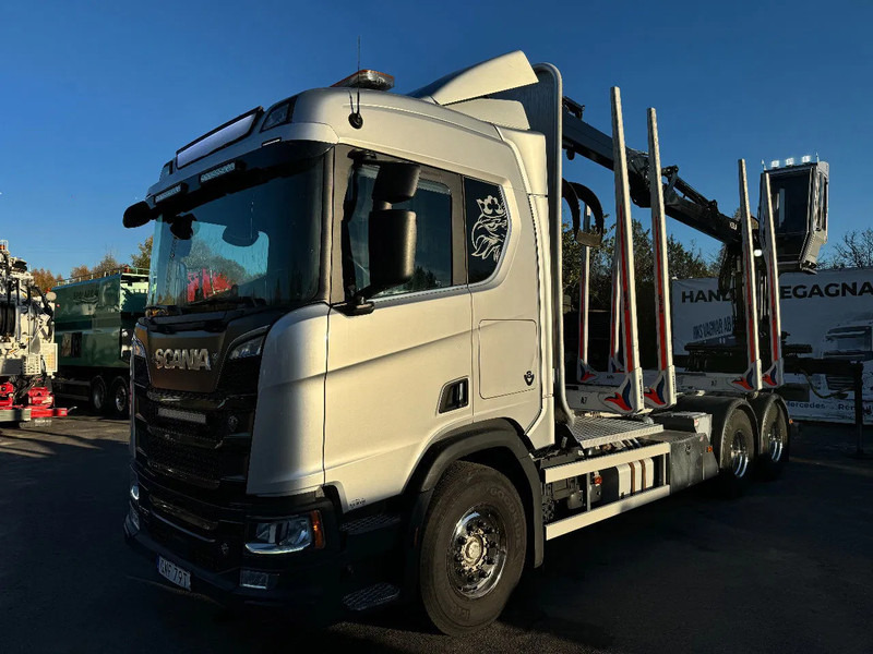 Scania R730 V8 6X4, Retarder, Timber-truck + Crane, 2020 - Camião de transporte de madeira, Camião grua: foto 4 Scania R730 V8 6X4, Retarder, Timber-truck + Crane, 2020 - Camião de transporte de madeira, Camião grua: foto 4