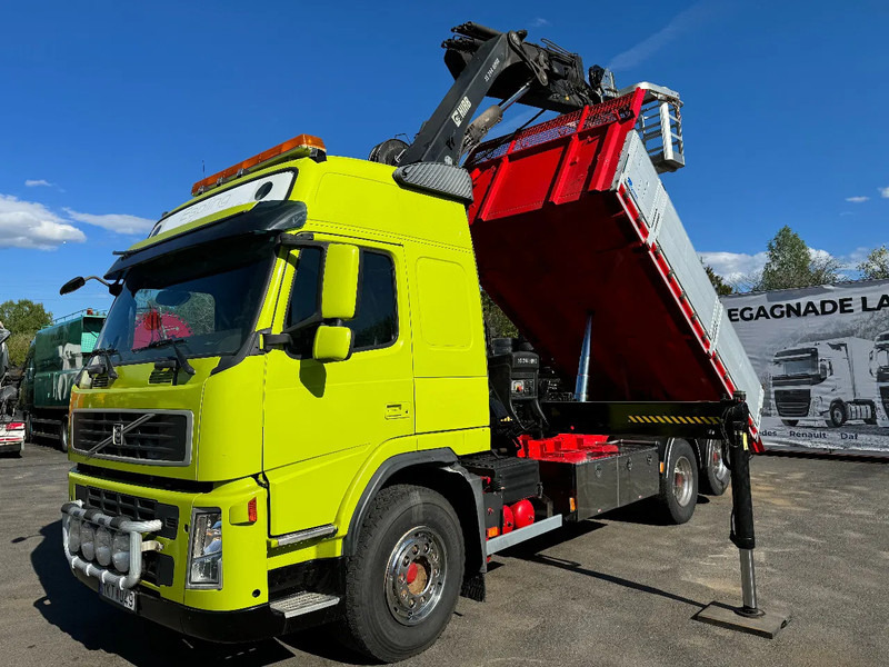 Volvo FM 6x2, Tipper + Crane and Skylift, 2009 - Camião basculante, Camião grua: foto 3 Volvo FM 6x2, Tipper + Crane and Skylift, 2009 - Camião basculante, Camião grua: foto 3