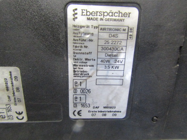 DAF XF 105 CAB NIGHT HEATER TYPE ‘EBERSPACHER AIRTRONIC M D45’ - Cabine e interior para Camião: foto 2 DAF XF 105 CAB NIGHT HEATER TYPE ‘EBERSPACHER AIRTRONIC M D45’ - Cabine e interior para Camião: foto 2