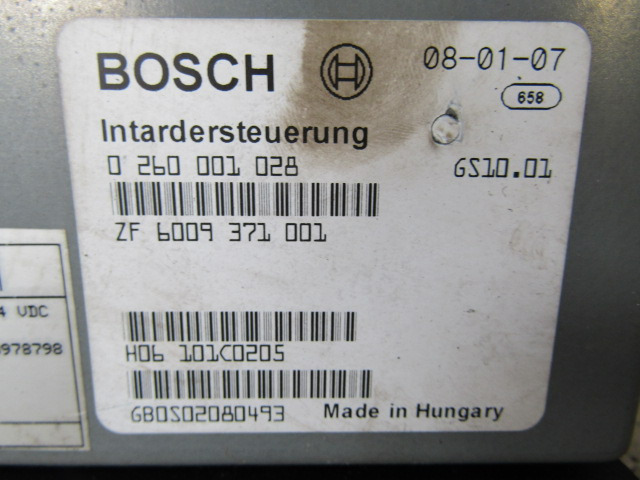 DAF XF 105 INTARDER ECU BOSCH P/NO 0260001028 - Centralina electrónica para Camião: foto 3 DAF XF 105 INTARDER ECU BOSCH P/NO 0260001028 - Centralina electrónica para Camião: foto 3
