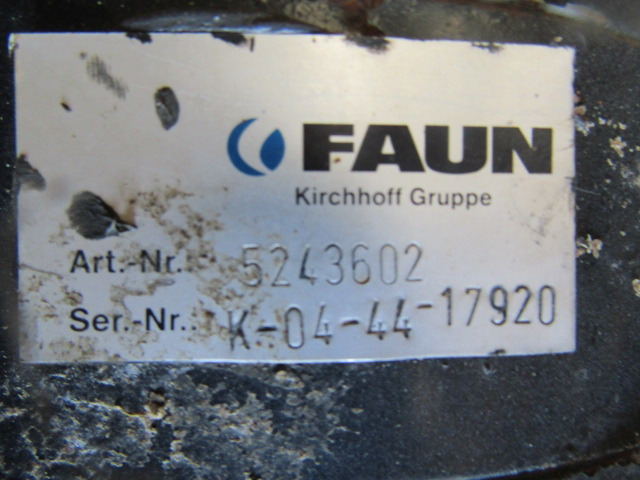 FAUN ROTOPRESS 522 DRIVE MOTOR P/NO 5243602 - Motor hidráulico para Veículo municipal/ Especial: foto 2 FAUN ROTOPRESS 522 DRIVE MOTOR P/NO 5243602 - Motor hidráulico para Veículo municipal/ Especial: foto 2