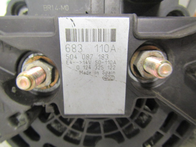 IVECO DAILY 3.0 (FICE 3481C) ALTERNATOR 110AMP P/NO 504087183 - Sistema elétrico para Camião: foto 2 IVECO DAILY 3.0 (FICE 3481C) ALTERNATOR 110AMP P/NO 504087183 - Sistema elétrico para Camião: foto 2
