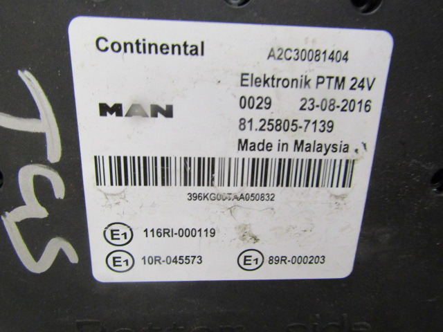 MAN ELEKTRONIK PTM UNIT P/NO 81.25805.7139 - Centralina electrónica para Camião: foto 2 MAN ELEKTRONIK PTM UNIT P/NO 81.25805.7139 - Centralina electrónica para Camião: foto 2
