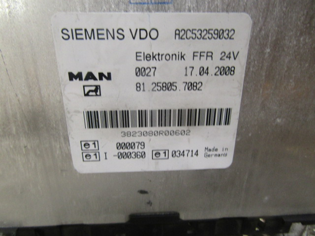 MAN TGL FFR UNIT P/NO 81.25805.7082 - Sistema elétrico para Camião: foto 2 MAN TGL FFR UNIT P/NO 81.25805.7082 - Sistema elétrico para Camião: foto 2