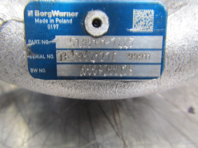 MAN TGM 340 DO836 TURBO BORGWARNER P/NO 51.09101.7225 - Turbocompressor para Camião: foto 3 MAN TGM 340 DO836 TURBO BORGWARNER P/NO 51.09101.7225 - Turbocompressor para Camião: foto 3