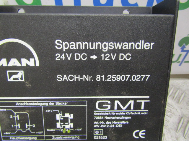 MAN TGM/TGL VOLTAGE DROPPER 24-12V P/NO 81.25907.0277 - Sistema elétrico para Camião: foto 2 MAN TGM/TGL VOLTAGE DROPPER 24-12V P/NO 81.25907.0277 - Sistema elétrico para Camião: foto 2