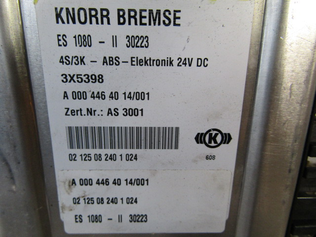 MERCEDES ATEGO 1823 ABS ECU P/NO A0004464014/001 - Centralina electrónica para Camião: foto 2 MERCEDES ATEGO 1823 ABS ECU P/NO A0004464014/001 - Centralina electrónica para Camião: foto 2