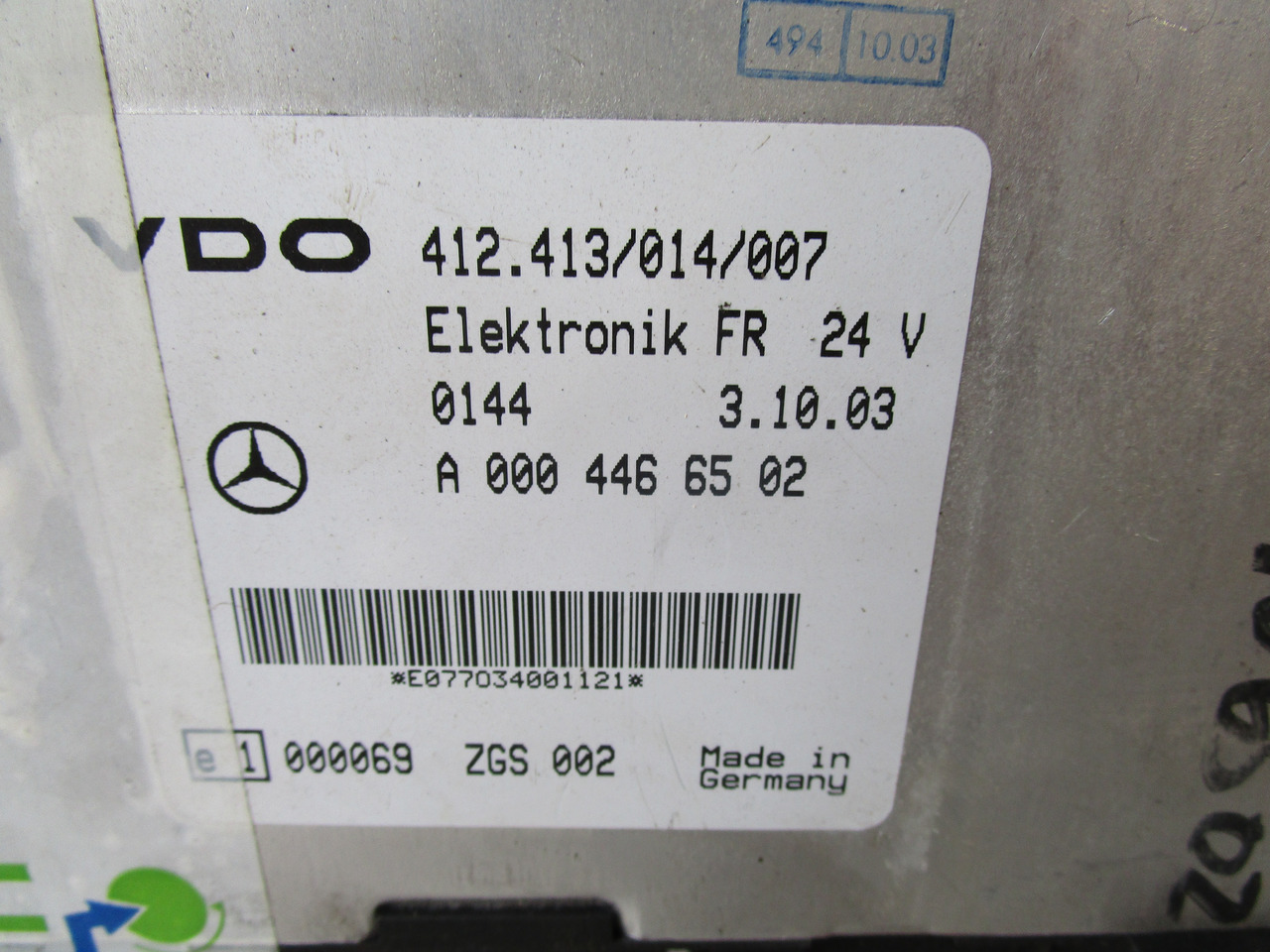 MERCEDES ATEGO FR ECU P/NO A0004466502 - Centralina electrónica para Camião: foto 2 MERCEDES ATEGO FR ECU P/NO A0004466502 - Centralina electrónica para Camião: foto 2