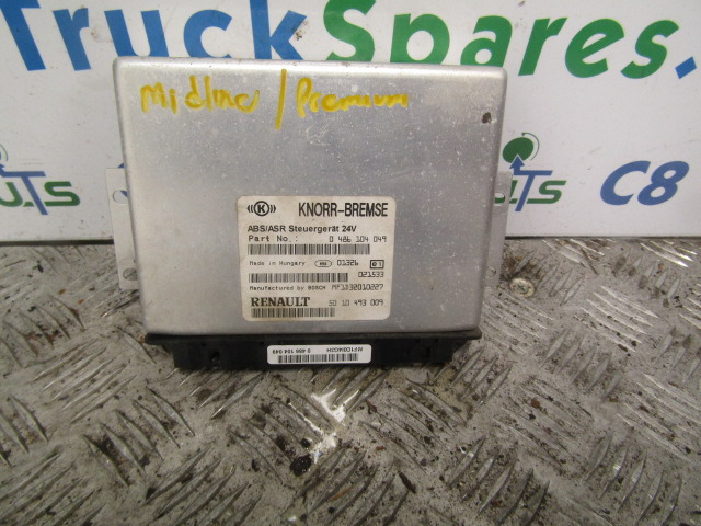 RENAULT MIDLUM DCI ABS/ASR ECU P/NO 486104049/5010453009 - Sistema elétrico para Camião: foto 1 RENAULT MIDLUM DCI ABS/ASR ECU P/NO 486104049/5010453009 - Sistema elétrico para Camião: foto 1