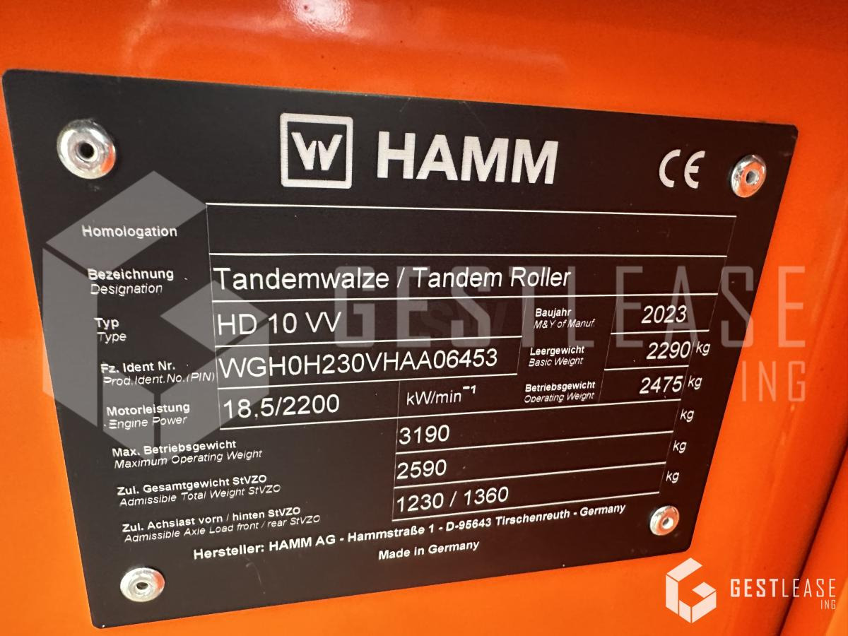 Hamm HD10VV - Compactador de asfalto: foto 5 Hamm HD10VV - Compactador de asfalto: foto 5