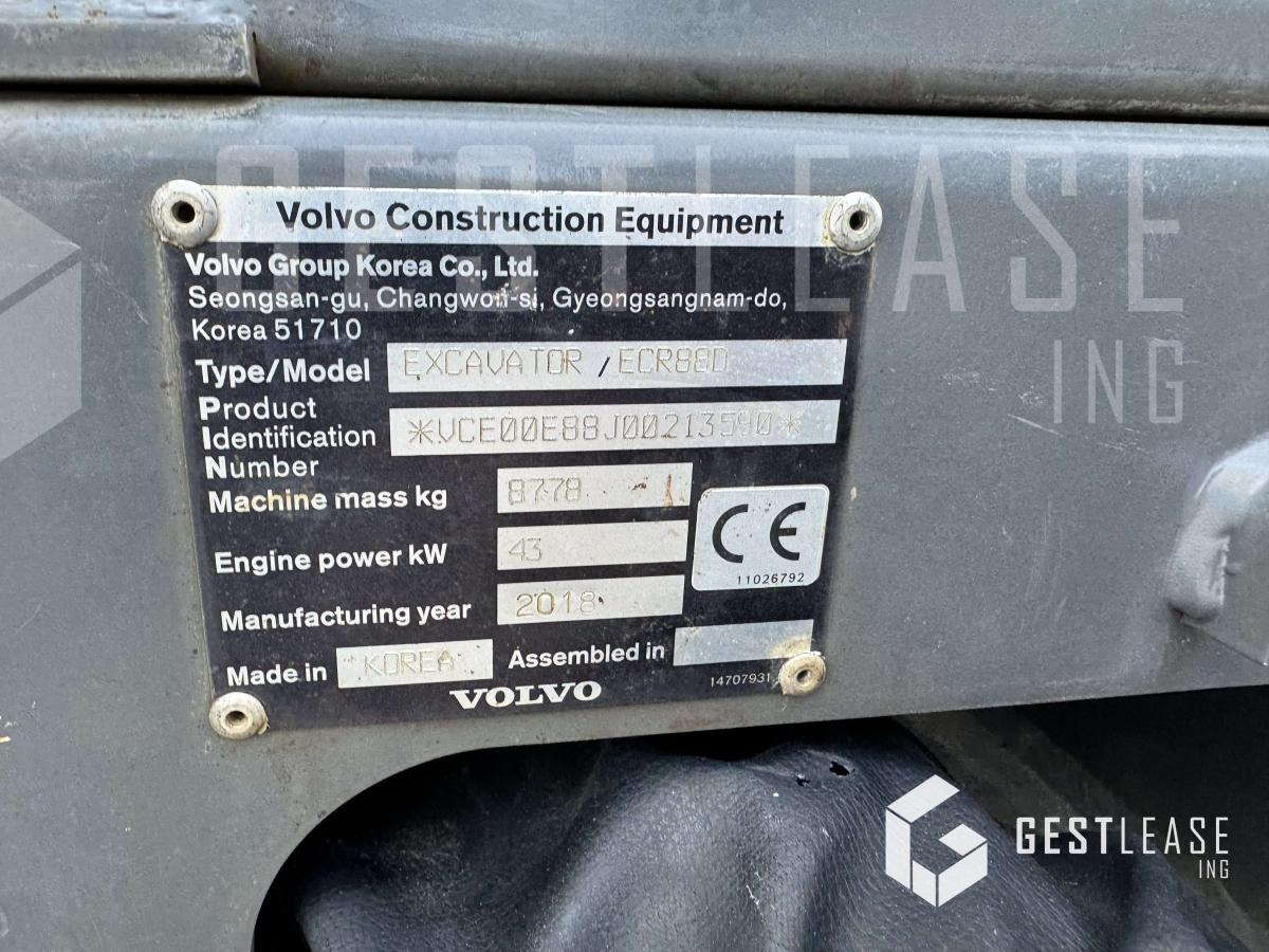 Volvo ECR88D - Escavadora de rastos: foto 5 Volvo ECR88D - Escavadora de rastos: foto 5