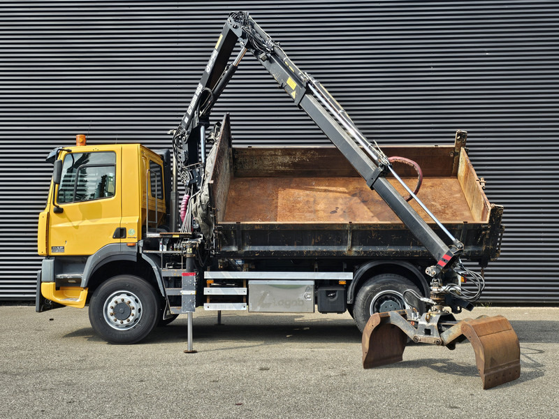 DAF CF 75.250 4X4 / HIAB CRANE + TIPPER / MANUAL / SPRING - Camião, Camião grua: foto 3 DAF CF 75.250 4X4 / HIAB CRANE + TIPPER / MANUAL / SPRING - Camião, Camião grua: foto 3